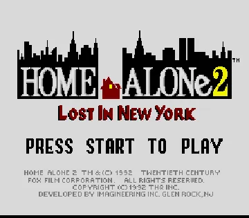 Home Alone 2 - Lost in New York (Europe) screen shot title